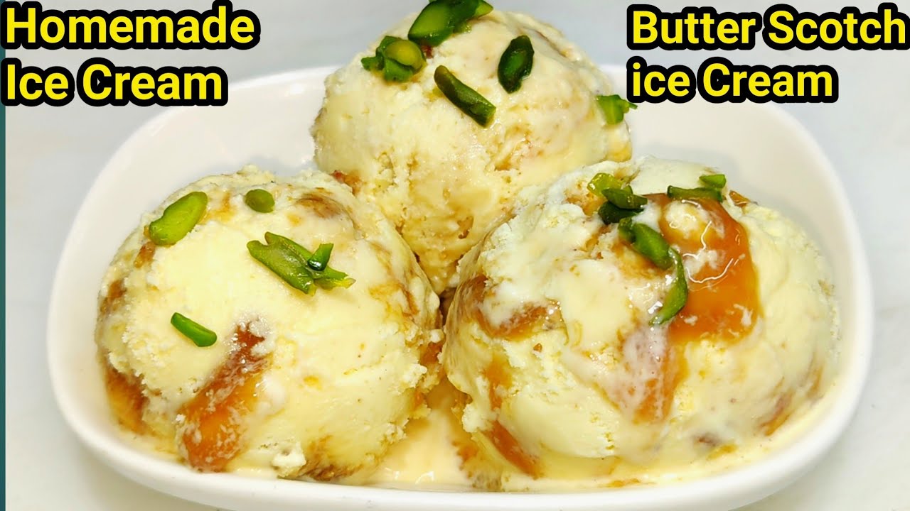 Butter Scotch Ice Cream | बटरस्कॉच आइस क्रीम बनाने की विधि | Homemade Ice Cream Recipe | Chef Ashok