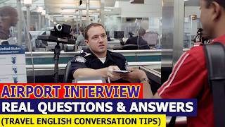 Airport Immigration Interview English Conversation | Real Questions & Answers (Travel English)