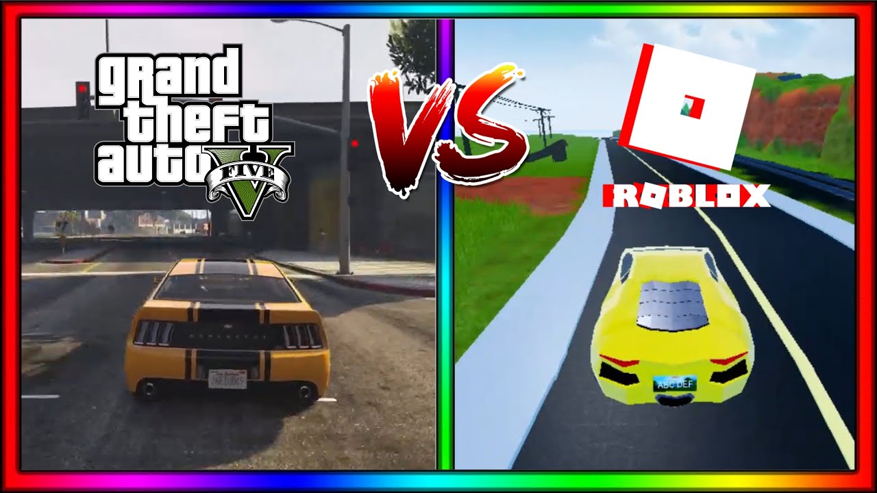 Roblox Vs Gta V Youtube - gta 5 in roblox