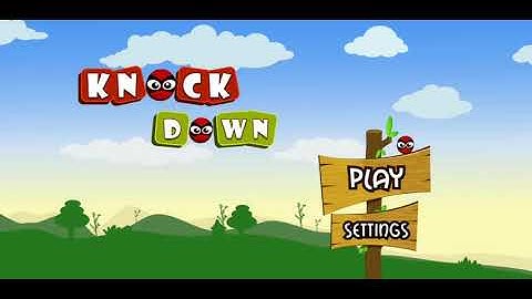 Knock Down Gameplay - Level 1-12 | Slingshot Android Game