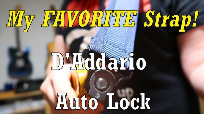 D'Addario Universal Strap Lock SYSTEM; Black