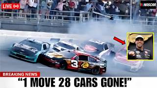 1 Move Triggered NASCAR’s BIGGEST Crash Ever at Talladega 28 Cars Gone