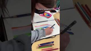 ME vs. MY FRIEND: DRAWING IN CLASS 🥸 (all in 1 part) #Shorts #Shorts30