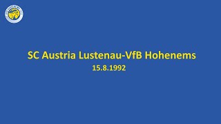 SC Austria Lustenau-VfB Hohenems | 15.8.1992