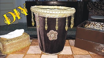 Decorate the trash can | Home decor