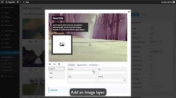 Working with layers in Accordion Slider