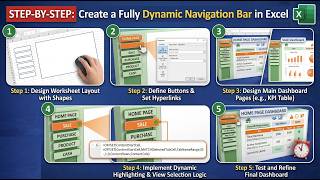 How to Build a Custom Navigation Bar in Excel | Easy Tutorial