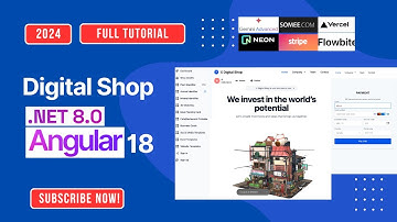 Angular 18  Asp.net 8 Digital Shop - Stripe Payment- Full Tutorial