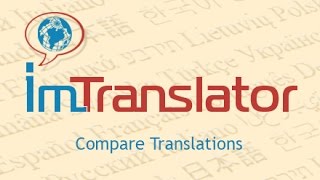 ImTranslator Compare Translations