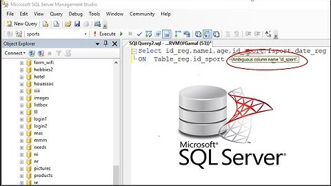 SQL Server tutorial: How to Fix error ambiguous column name sql join in SQL Server