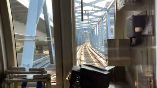 [地下鉄が川を渡る！]東京メトロ東西線05系 西葛西～南砂町間 前面展望