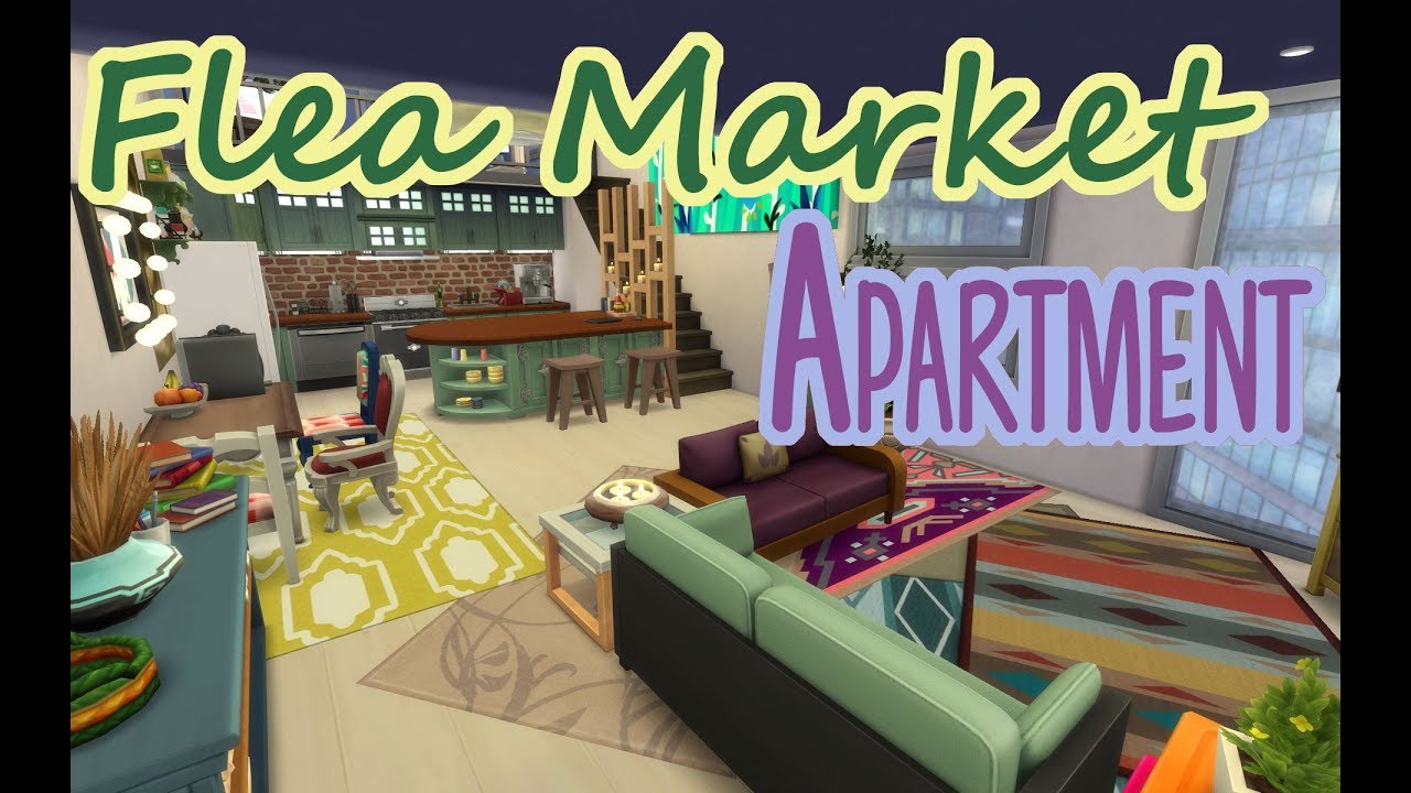 Flea Market Apartment // The Sims 4 Speed Build YouTube