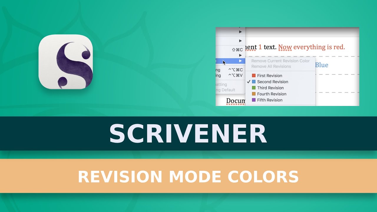 How To Use Revision colors In Scrivener - YouTube