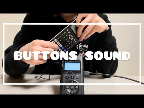 ASMR Button tapping sound / 音フェチ ボタンを押す音 タッピング