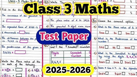 Class 3 Worksheet| Class 3 Maths Worksheet| Maths Worksheet for Class 3|Class 3 Maths