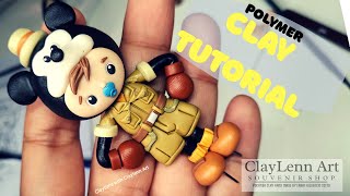 Clay Tutorial / Polymer clay DIY Souvenir Mickey Mouse Safari