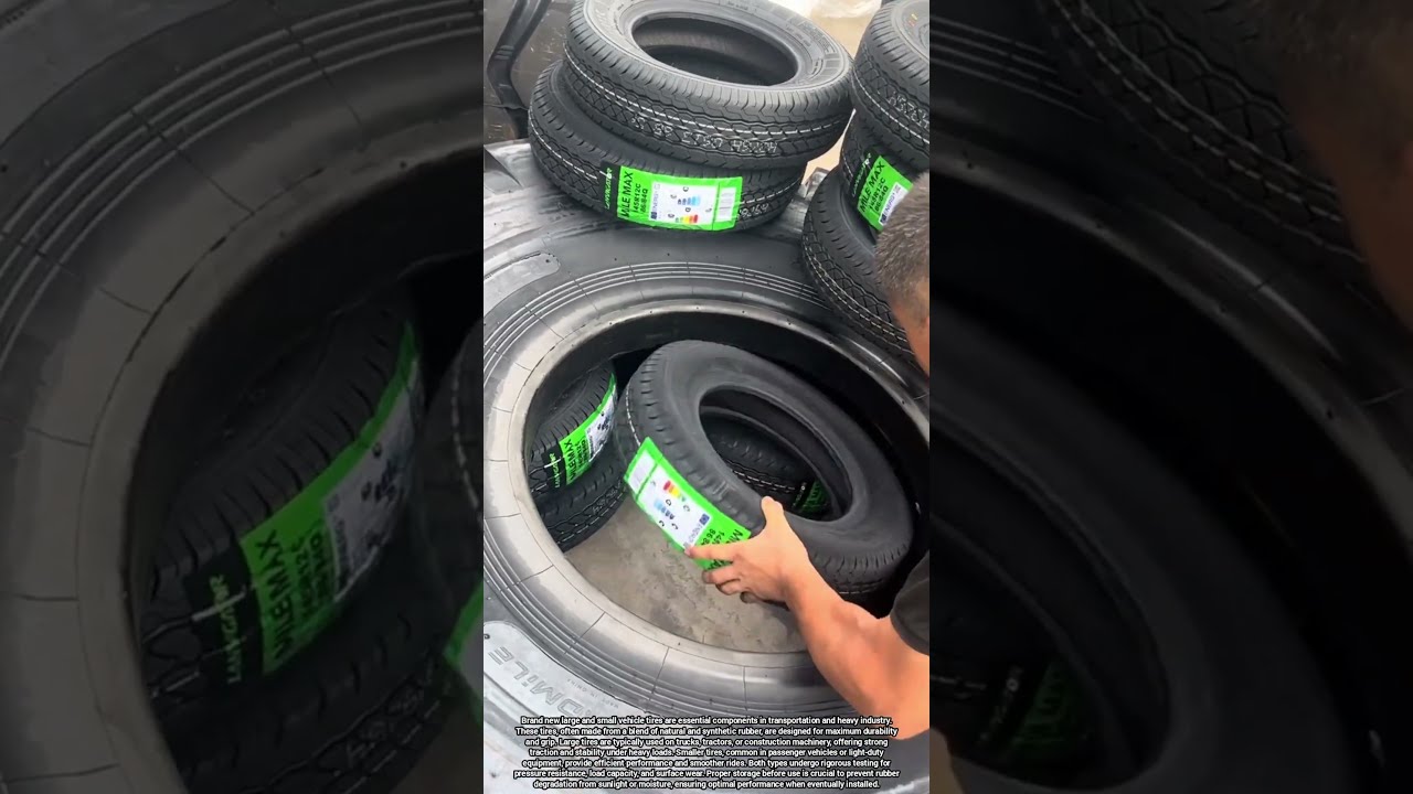 Brand New Large And Small Tires Ready For Industrial Everyday Use