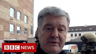 Ukraine's ex-president Poroshenko makes plea for fighter planes - BBC News