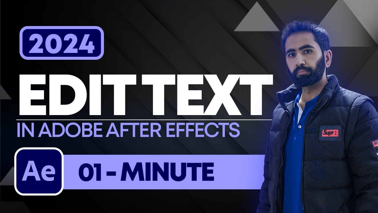 How to Edit Text in Adobe After Effect 2024 | Text Effects in After ...