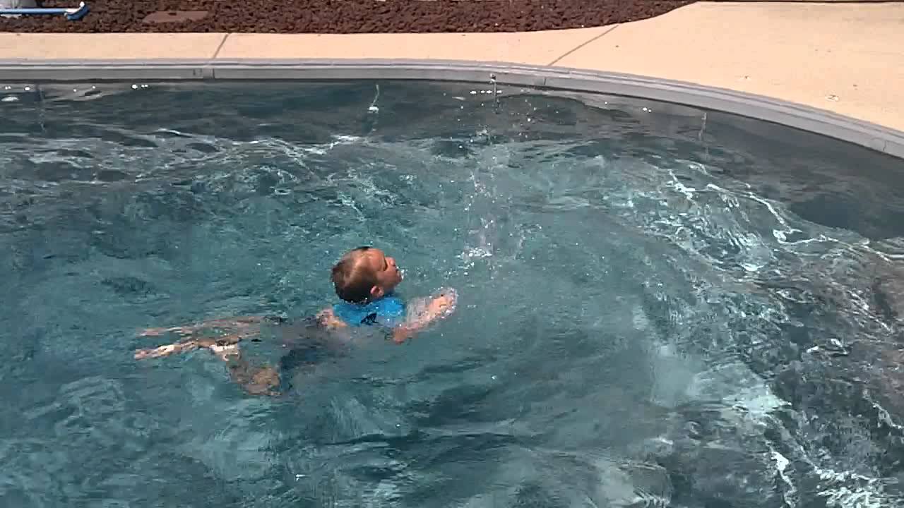 Joshua jumps off diving board Aug 3 2013 YouTube