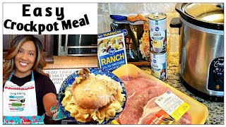 Super Easy 3 Ingredient Crockpot Meal | Ranch Pork Chops | Budget Friendly & Delicious