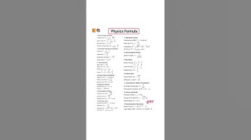 physics formulas #slst #education #physicsformula #physicswallah