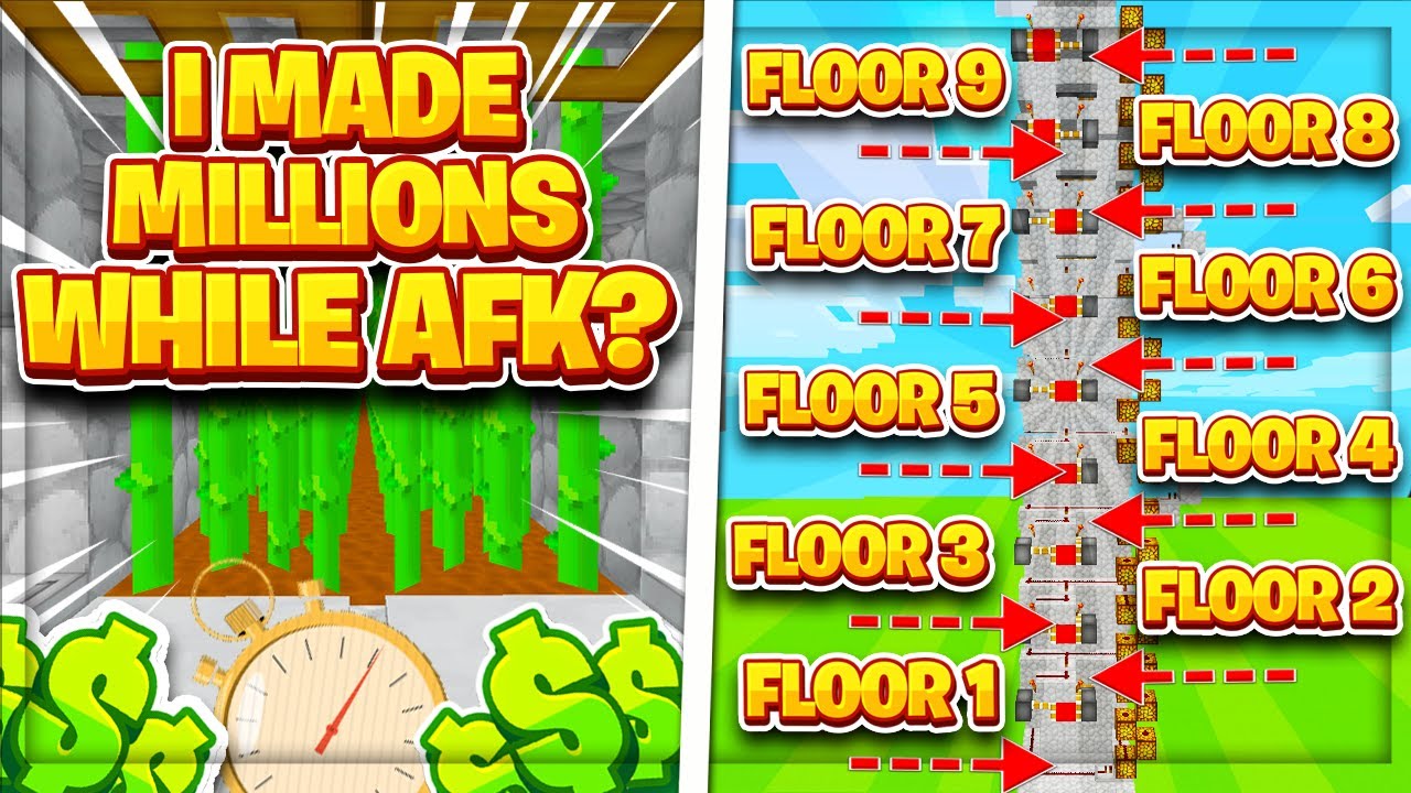 I Made a AFK Cane Machine **Makes Millions!!!**| Minecraft Skyblock ...