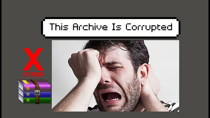 Lỗi error archive is corrupted khi cài game