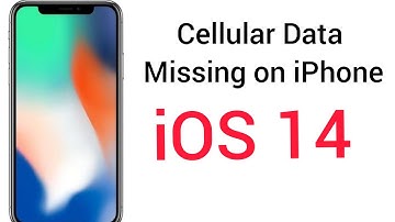 How to fix cellular data option missing on iphone 7 plus  8 plus, XR,XS max and 11 pro max in ios 14