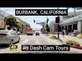 Driving Tour of Burbank, California, Home of Warner Brothers & Disney Studios 4K Dash Cam Tours 2020