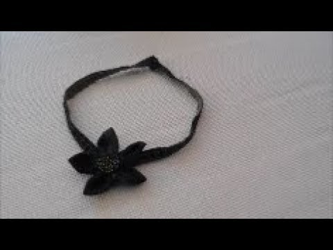 Collana Di Jeans Con Semplice Fiore Fuxico Youtube