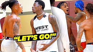 CLAMP GOD vs FRANK NITTY!! East Coast Squad PULLS UP On West Coast!! 5v5 Scrimmage Gets Wild!!