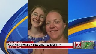 Garner family evacuates to safety while on vacation in Maui