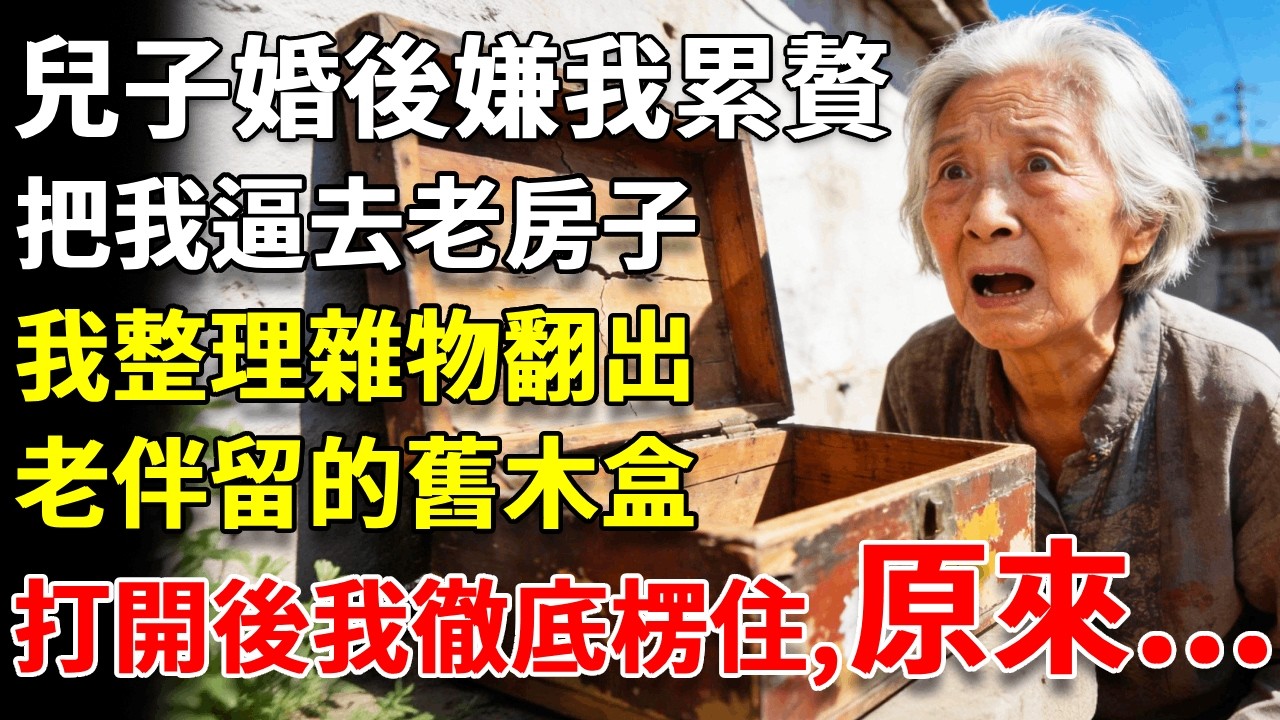 兒子婚後嫌我累贅，把我逼去老房子，我整理雜物翻出老伴留的舊木盒，維修師傅臉色大變，大喊：阿嬤，您快看裏面的東西！當我發現...時，我震驚了！ #養老#生活經驗#情感故事#晚年哲理