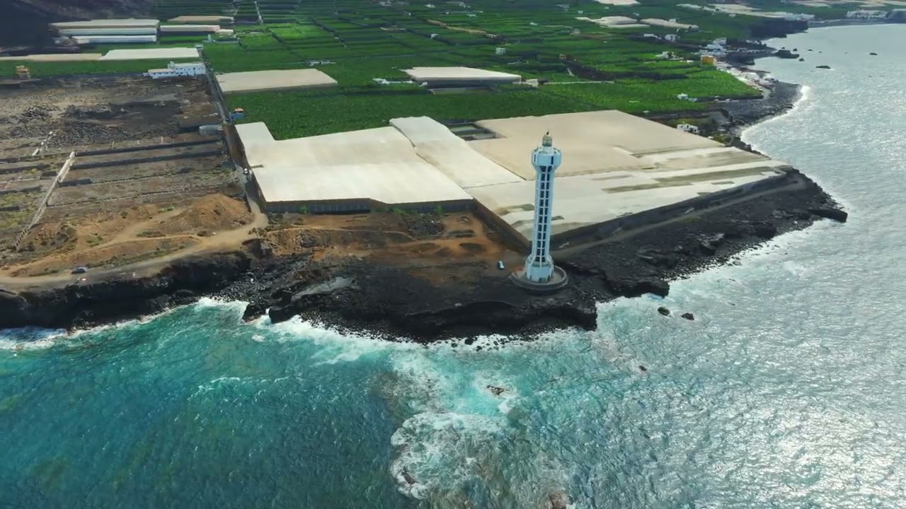 Drone Faro de La Bombilla, Tazacorte ❤️ / Isla de La Palma 🇮🇨