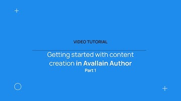 Content creation in Avallain Author: Creating and managing Learning Objects