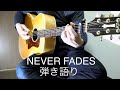 NEVER FADES AWAY/TAKUI(中島卓偉) 弾き語りcover