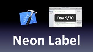 [Xcode] Neon Label