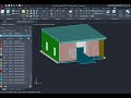 AutoCAD 3D House Coloring Tutorial | Easy Material & Colour Rendering#Matcolour#column#colors#house