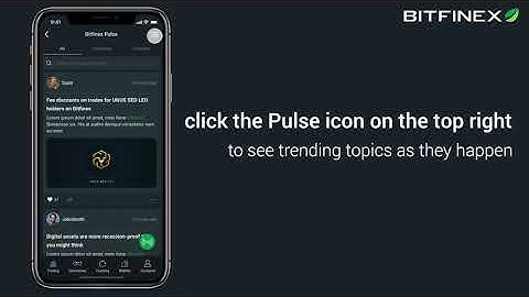Like and share trading insights on your mobile device with Bitfinex Pulse