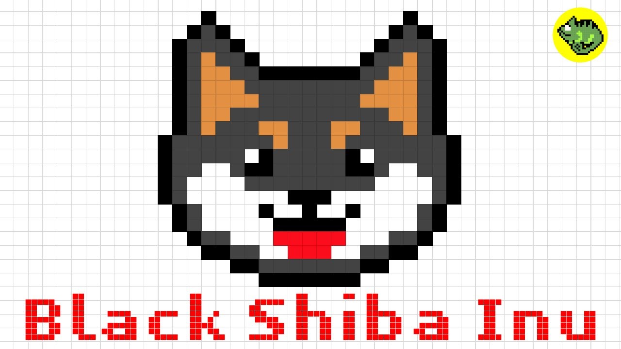 Pixel Art Shiba Inu Dog Series 6 How To Draw A Kawaii Black