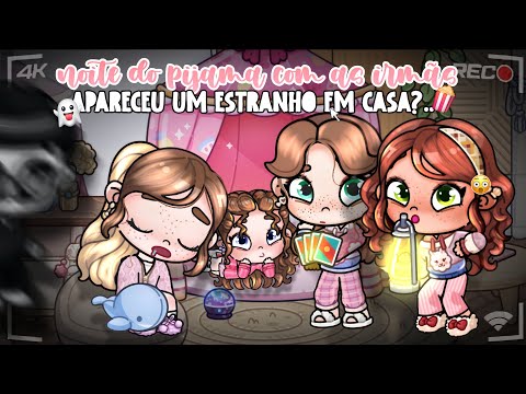 A STRANGER ENTERED THE HOUSE?!*🥸👻 OUR SLEEPOVER WITH THE SISTERS*CHAOTIC🍿💫 || AVATAR WORLD ||