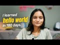 180 Days Just to Print "Hello World"? #youtube#cse#btech#mistakes#stress#coading 