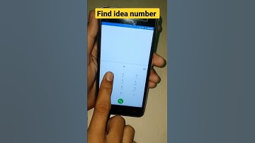 idea mobile number || idea ka number kaise pata kare || idea number check #shorts