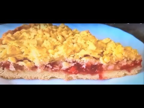 Песочный пирог с вареньем к чаю