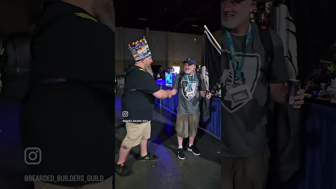 Ceremonial oath to the Bearded Builders Guild in Utah at Brick Slopes 2023! Blessed 🙏