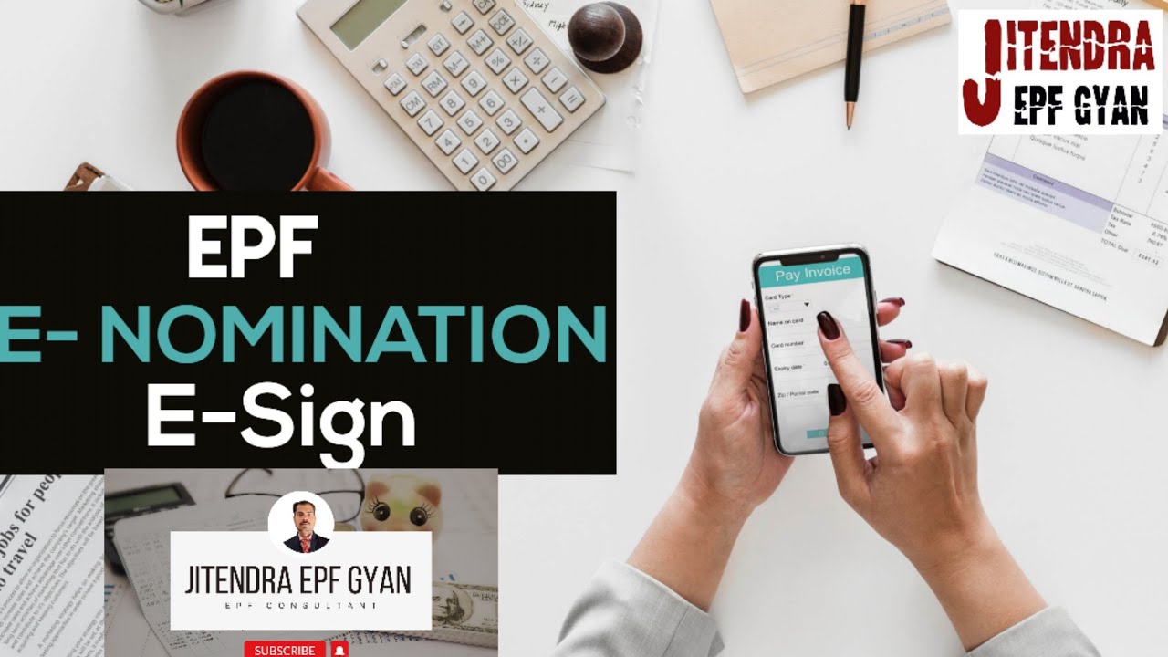 How to add nominee in pf account online 2023| e nomination e sign process in epf portal