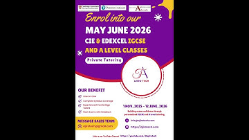 Enrol Now for the May June 2026 CIE IGCSE and A Level Classes! #shorts #onlinelearning