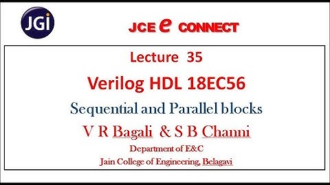 Lecture35 Verilog HDL 18EC56