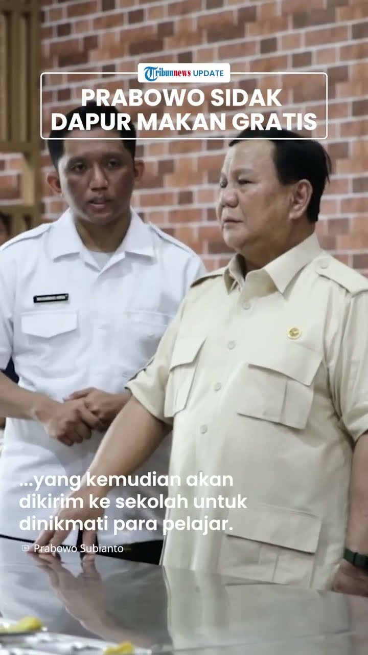 VIRAL, Presiden Prabowo Sidak Dapur Makan Bergizi Gratis di Rawamangun, Tak Ingin Sekadar ABS